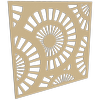 ProtectorAl 300-1200 x 300-1200mm Gold Matt/Gloss White Sunburst Unframed Composite Deco Panel