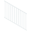 ProtectorAl 350-1200 x 900mm Pearl White Raked 16-30º Flat Top Garden Fence Panel