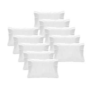 10PK Jason Commercial Standard Crisp Pillowcase 48x73cm - White