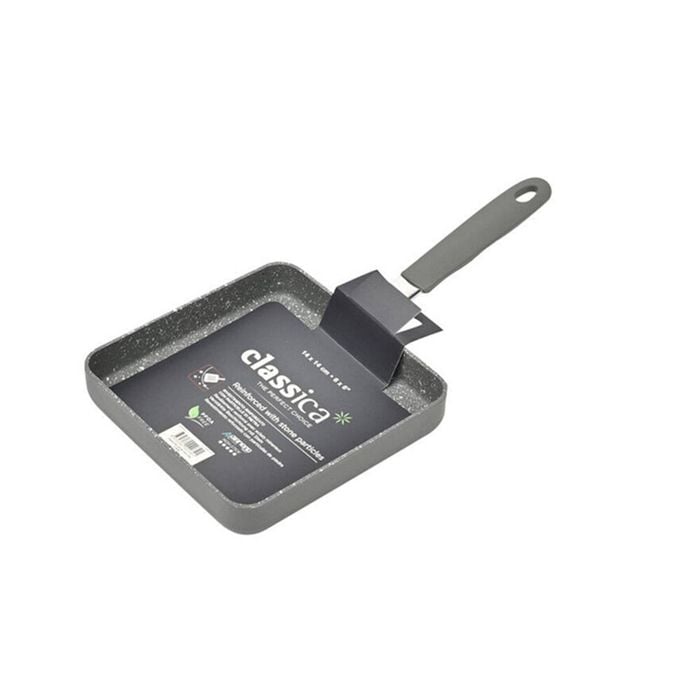 Classica Mini Grill Square Pan Non-Stick 14cm Grey