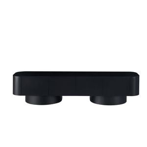 Maestro Furniture Xander Modern Lowline TV Stand Entertainment Unit 200cm 4-Doors Black