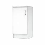 Bedford 450mm White 1 Door High Moisture Resistant Base Slimline Cabinet