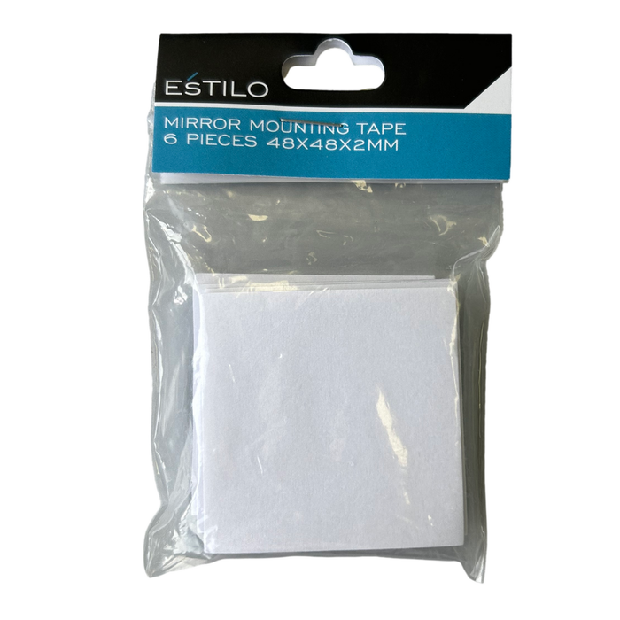 Estilo 6 Piece 48 x 48 x 2mm Mirror Mounting Tape