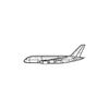 Ignite Laser Airbus A380-800 - Superjumbo Long-Haul Aircraft Silhouette Metal Wall Art Rustic Metal 23.6 inch - 60 cm