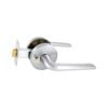 Schlage Brushed Satin Chrome Medio Plus Series Sierra Privacy Lever Set With QuickFix