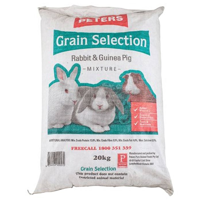 Peters Rabbit & Guinea Pig Grain Selection Multigrain Feed 20kg