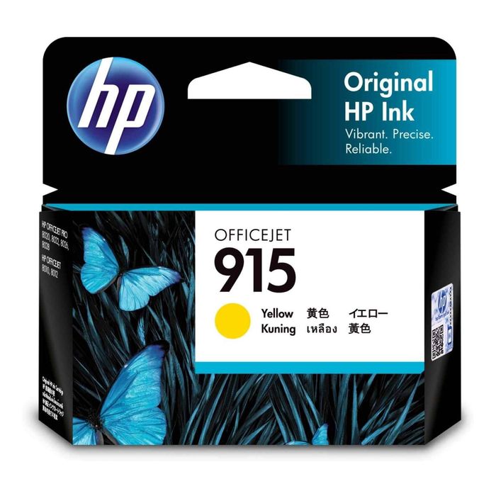 HP GENUINE Original HP 915 Yellow Ink Cartridge Toner Officejet 3YM16AA