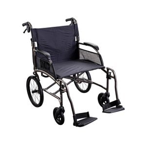 Unicare Health-560mm-Meteor Grey-Aura-Lightweight Transit Wheelchair