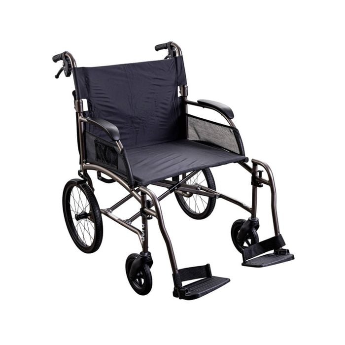 Unicare Health-560mm-Meteor Grey-Aura-Lightweight Transit Wheelchair