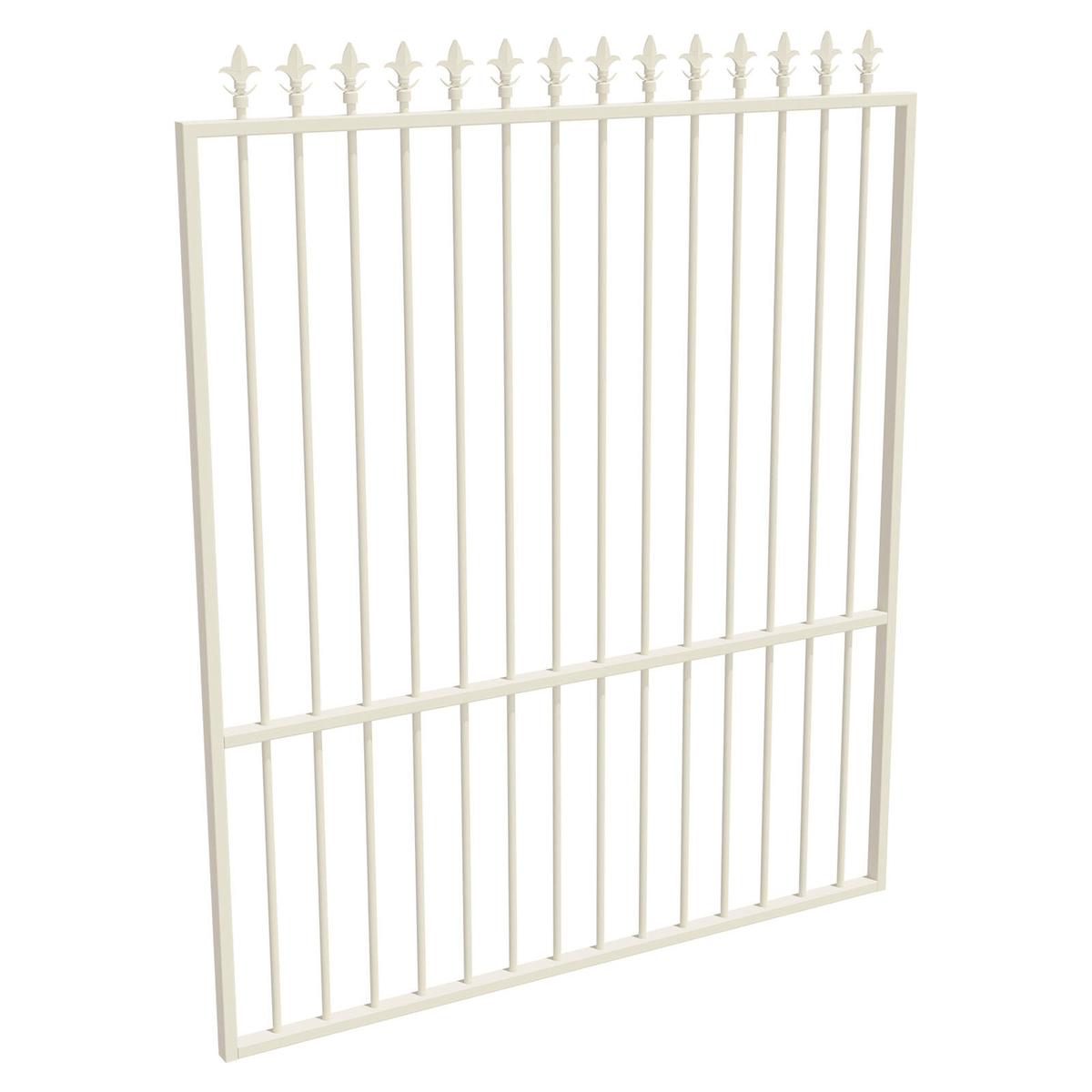 ProtectorAl 1201 - 1500 x 1800mm Surfmist Aluminium Garden Gate Spear ...