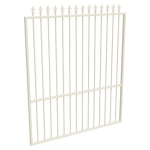 ProtectorAl 1201 - 1500 x 1800mm Surfmist Aluminium Garden Gate Spear Top With Mid Rail
