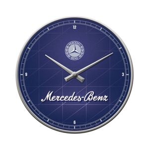 Nostalgic-Art Metal Wall Clock Mercedes-Benz 30cm - Blue