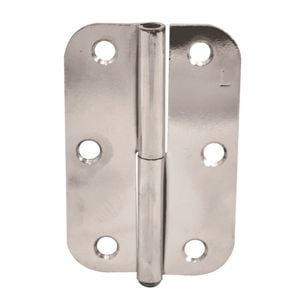 Lane 90mm Polished Chrome Left Hand Lift Off Pin Radius Hinge