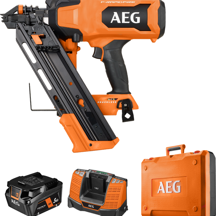 AEG 18V F-RAPID Framing Nailer 5Ah Kit