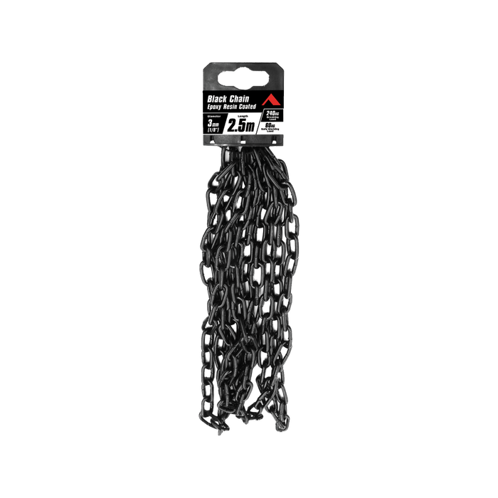 Pinnacle 3mm 1/8" x 2.5m Black Chain