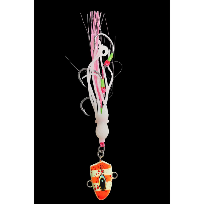 Vexed Bottom Meat Delux  110g Hybrid Fishing Jig Bait Fishing Lure Orange Glow