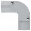 DETA 25mm Grey PVC Conduit 90 Degree Inspection Elbow - Single Pack