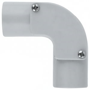 DETA 25mm Grey PVC Conduit 90 Degree Inspection Elbow - Single Pack
