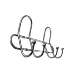 Adoored 4 Hook Satin Chrome Wire Deco Hook Rack