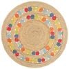 The Rug Connection Gallery Fruit Natural Jute 200x200cm - Medium Round Boho Handwoven Jute Indoor Rug
