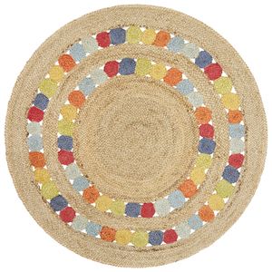 Gallery Fruit Multi 200x200cm Round - Medium Handwoven Jute Rug