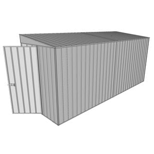 Build-a-Shed 1.5 x 4.5 x 2m Skillion Shed without Side Doors - Zinc