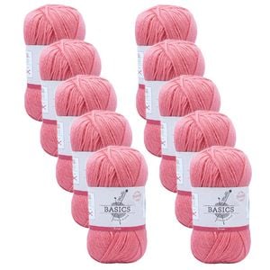 10pk Malli Super Blend Basic Crochet Knitting Yarn 8ply 100g 16x9cm Rouge