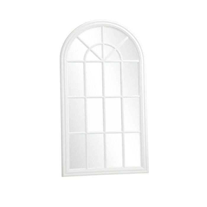 Oikiture 76x51cm Window Mirror Wall Mirrors Wooden White
