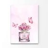 Pink Floral Perfume with Butterflies  Print 100% Australian Made 40 x 50cm  (Acrylic)