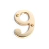 Sandleford 75mm Brass Numeral 9