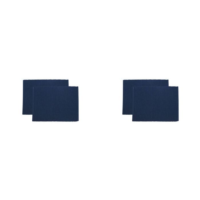 2x 2pc NF Home & Entertaining Essentials Une Placemat 33x45cm Solid Navy