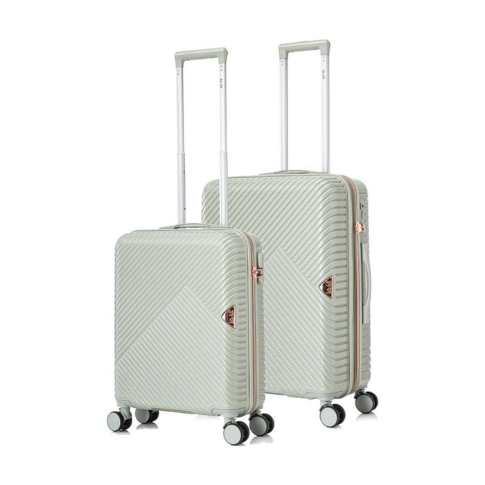 2pc Kate Hill Georgia Hard Case Suitcase Carry On /medium Luggage Set Sage