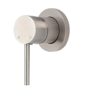 Foreno Brushed Stainless Steel E-Steel Ultra Shower Mixer
