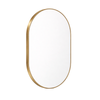 Barelli 750 x 500mm Brushed Brass Signature High Specification Scala Pill Shaped Framed Mirror