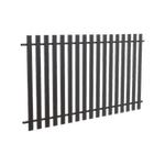 RapidFence 2200 x 41 x 1200mm Black Blade Picket Fence Panel