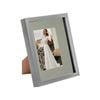 Nicola Spring Acrylic 3D Box Photo Frame with 4" x 6" Mount - 8" x 10"  - Grey