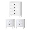 Oikiture 4 Chest of Drawers and 2 Bedside Tables Set