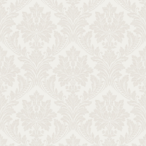 Grandeco 53cm x 10.05m Light Grey Damask Wallpaper