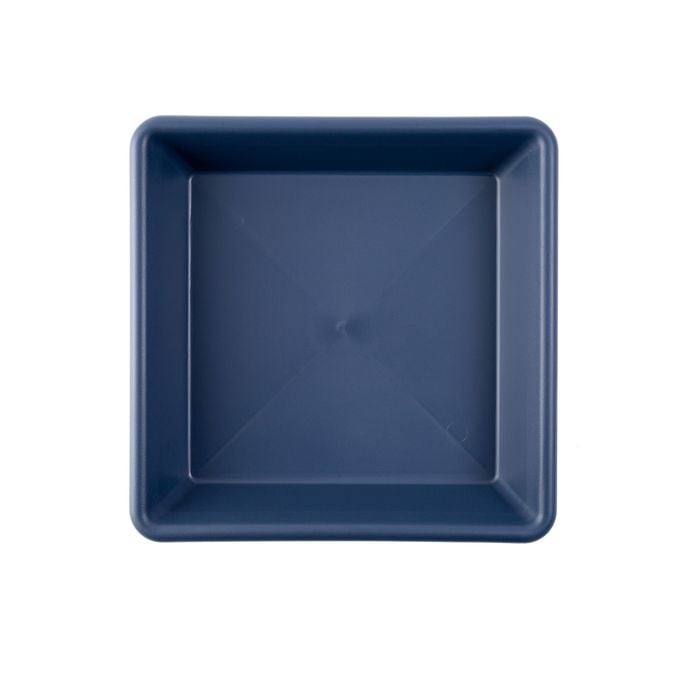 Northcote Pottery 23 x 3.5cm Navy Square Villa Saucer