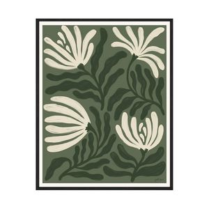 Artey | Simple Petals I - Framed Canvas - Black Frame - 80 x 100cm