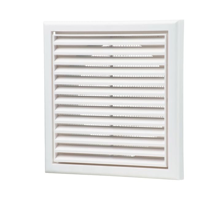 Blauberg 150mm White Square Fixed Grille