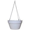 Northcote Pottery 25cm White Terrazzo Look Self-Watering Hanging Basket