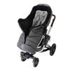 Naturally Sheepskins Combi Linear Charcoal Fleece Footmuff with removable Grey Lambskin Liner (Universal Fit)
