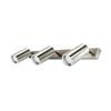 Brilliant Stainless Steel Coolum Exterior 3 Head Wall Light