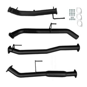 Ignite Exhausts Turbo Back For Nissan D23 Navara Series 5 Np300 3" With Hotdog Black Aluminised Steel
