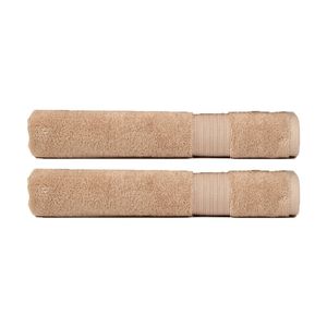 2PK Christy Sovereign Combed Cotton Bath Towel 650GSM Plush Soft Stone King