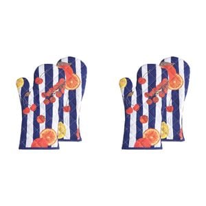 4pc Porto Valentina Oven Gloves Kitchen Cooking Pot Holder