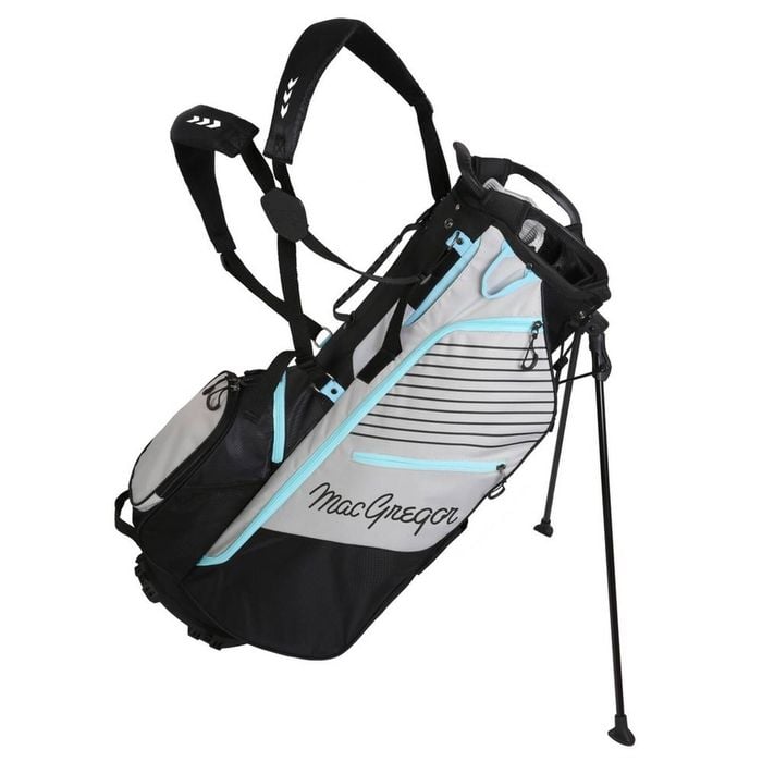Macgregor Golf Ladies Vip 14 Divider Stand Carry Bag With Full Length Dividers - Black/grey