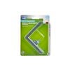 Zenith 100mm Zinc Plated Angle Brackets - 4 Pack