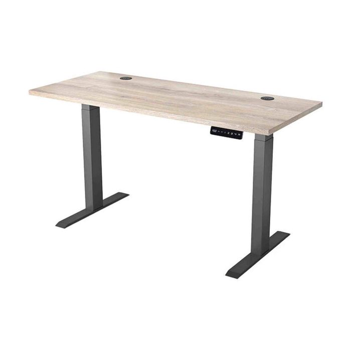Modern Furniture ALVIS Standing Desk with Lift 150cm - Warm Oak & Black
